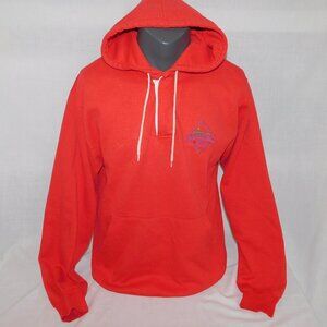 Vintage Jasper Park The Canadian Rockies Red Hoodie Hooded Sweatshirt Adult XL